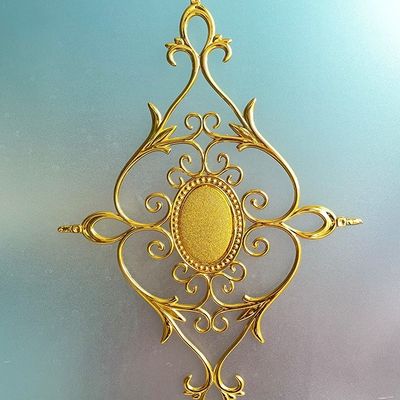 Fácil de instalar Flor de barra georgiana eletroplata para portas e janelas deslizantes de UPVC