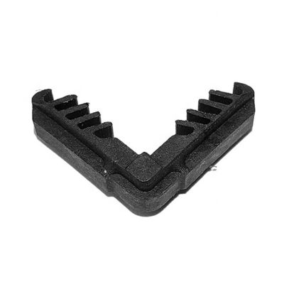 Conector de esquina de plástico de design moderno para janela e porta de janelas de alumínio