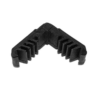 Conector de esquina de plástico para isolamento de vidro Alumínio espaçador à prova de poeira à prova de insetos