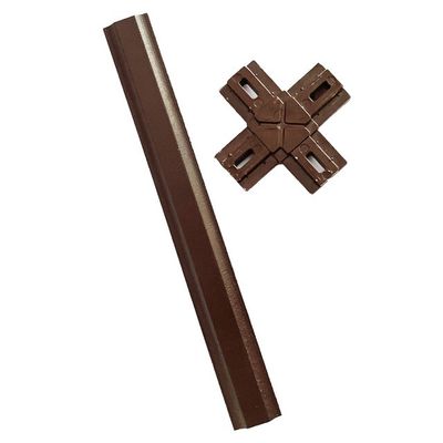 Materiais de liga eletroplatação espelho de flores de barra georgiana para janelas e portas deslizantes de UPVC