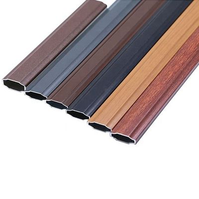 Desenho colorido 7 * 15 Eletroplata ALUMINIO Barra georgiana para janelas Portas Parede cortina