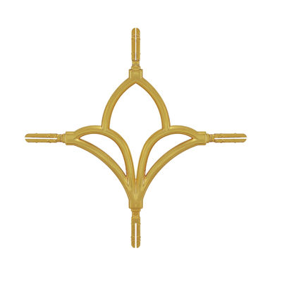 16*7 Conector de decoração pintado de barras georgianas de alumínio dourado para janelas de vidro duplo