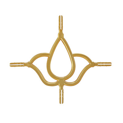 Ouro HTY Barra georgiana personalizada para acessórios de janelas e portas Diâmetro 7 mm