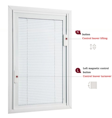 Janela de vidro duplo de alumínio para casa moderna com estilo de design aberto vertical